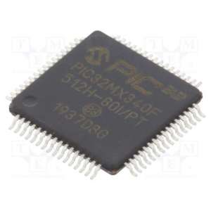 PIC32MX340F512H-80I/PT MICROCHIP TECHNOLOGY