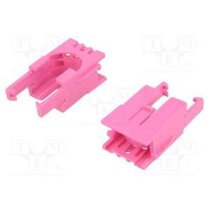 ROMI CHASSIS MOTOR CLIP PAIR - PINK POLOLU
